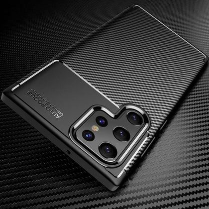 Pouzdro pro Samsung Galaxy S22 Ultra 5G S908, Techsuit, CarbonFiber, Černé