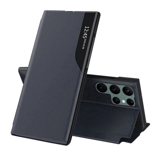 Pouzdro pro Samsung Galaxy S22 Ultra 5G S908, Techsuit, eFold, Tmavě modré