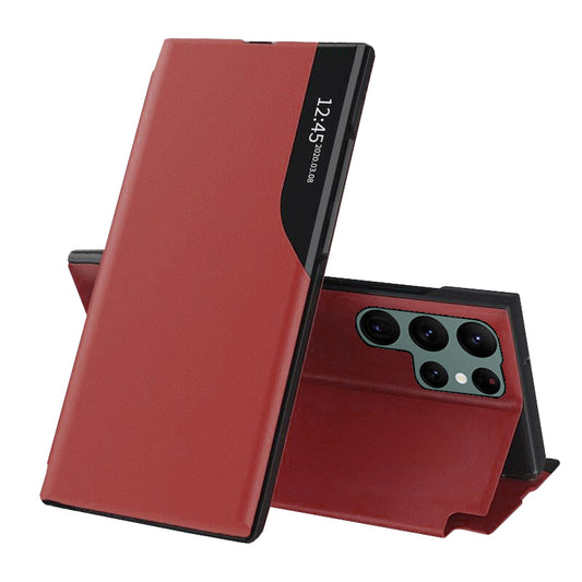 Pouzdro pro Samsung Galaxy S22 Ultra 5G S908, Techsuit, eFold, červené