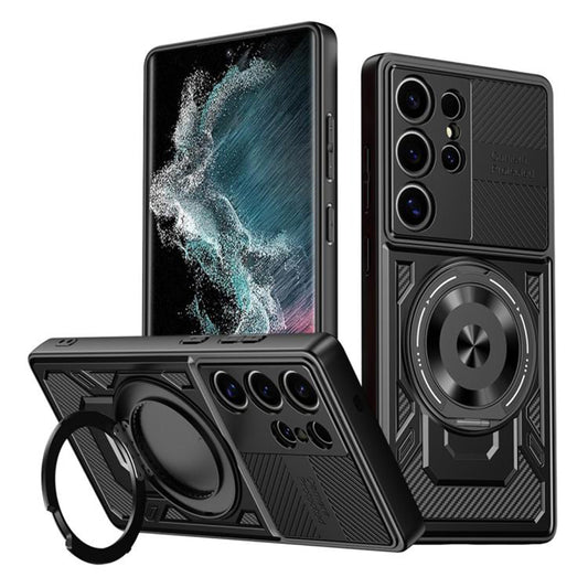 Pouzdro pro Samsung Galaxy S22 Ultra 5G S908, Techsuit, RuggedCam, Černé