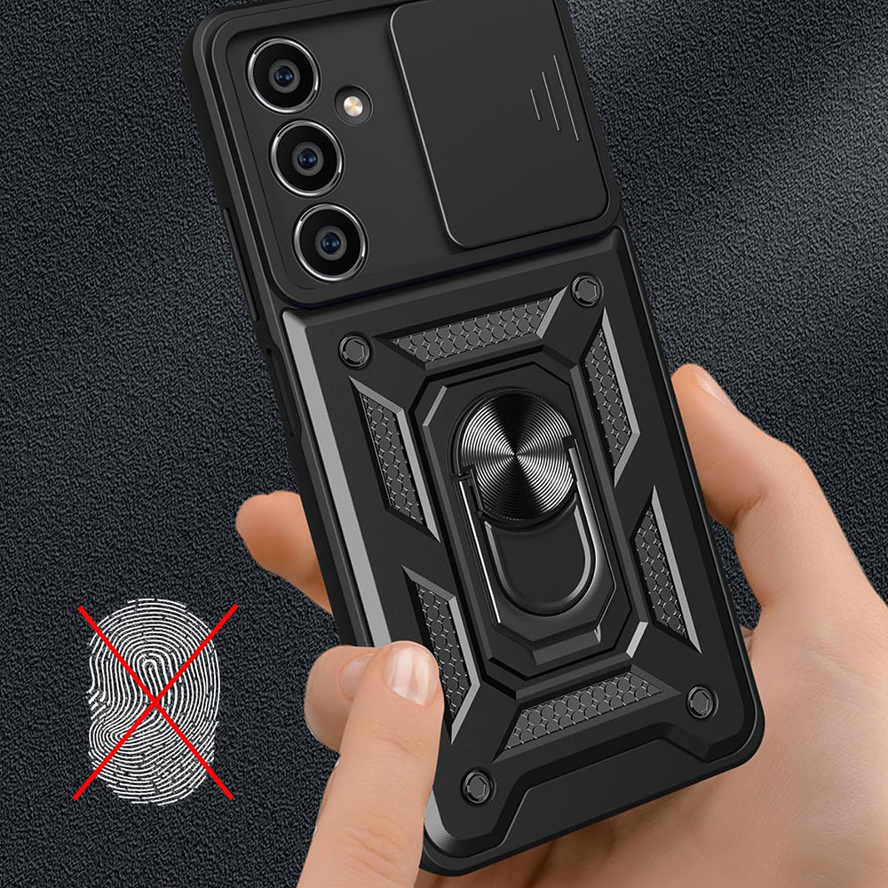 Pouzdro pro Samsung Galaxy S23 FE S711, Techsuit, CamShield, Černá