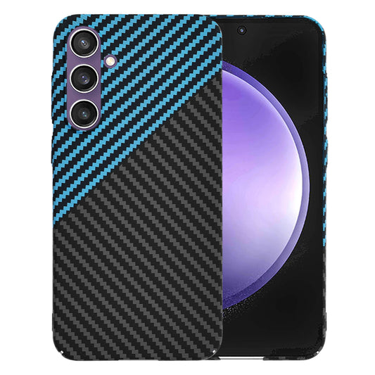 Pouzdro pro Samsung Galaxy S23 FE S711, Techsuit, Carbonite FiberShell, Černá Bleu