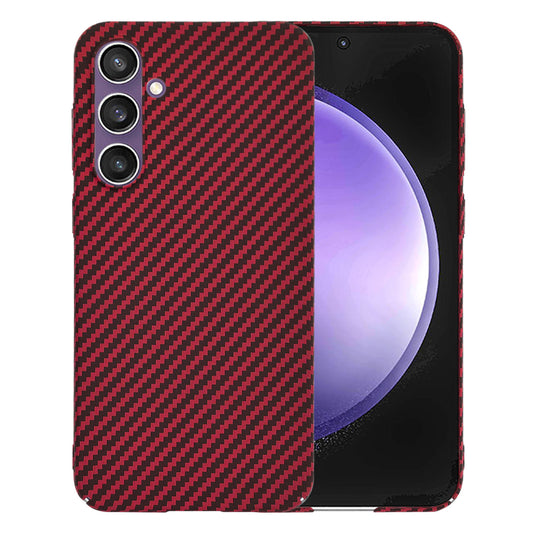 Pouzdro pro Samsung Galaxy S23 FE S711, Techsuit, Carbonite FiberShell, červené