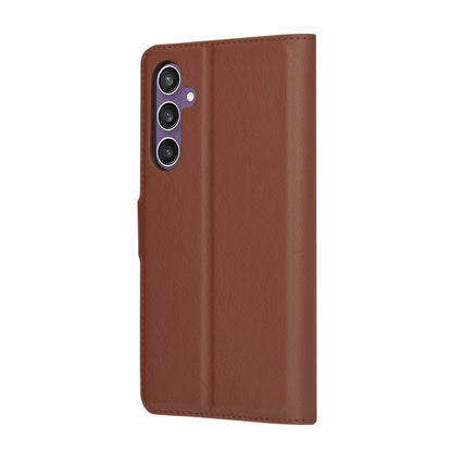 Pouzdro pro Samsung Galaxy S23 FE S711, Techsuit, kožené folio, hnědé
