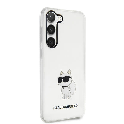 Case for Samsung Galaxy S23+ S916, Karl Lagerfeld, Ikonik Choupette, Transparent