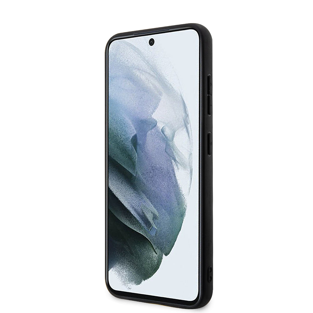 Pouzdro pro Samsung Galaxy S23+ S916, Karl Lagerfeld, Saffiano Monogram Metal Logo, Černá