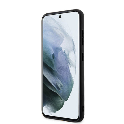 Pouzdro pro Samsung Galaxy S23+ S916, Karl Lagerfeld, Saffiano Monogram Metal Logo, Černá