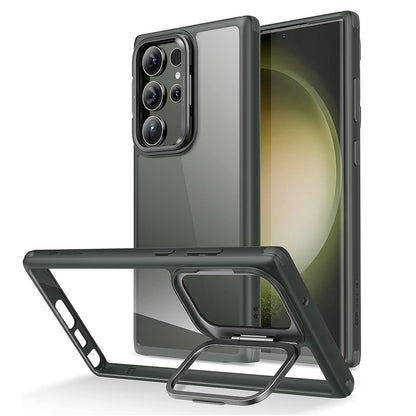 Pouzdro pro Samsung Galaxy S23 Ultra S918, ESR, Classic Kickstand, Průhledná Zelená
