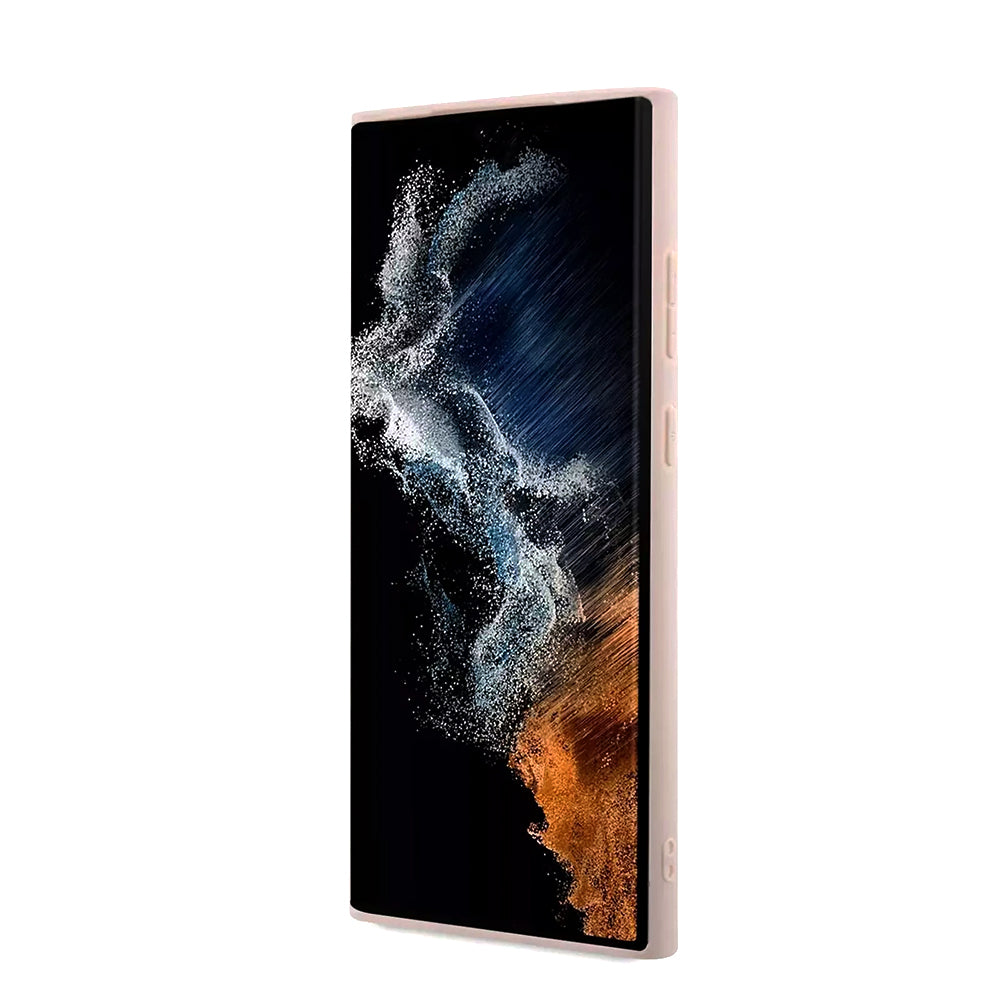 Pouzdro pro Samsung Galaxy S23 Ultra S918, Guess, 4G Big Logo, Růžové