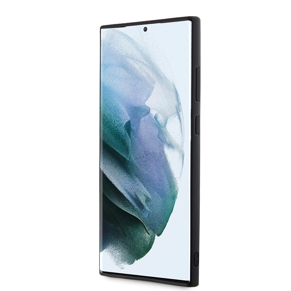 Pouzdro pro Samsung Galaxy S23 Ultra S918, Karl Lagerfeld, 3D Rubber Glitter Logo, Černá