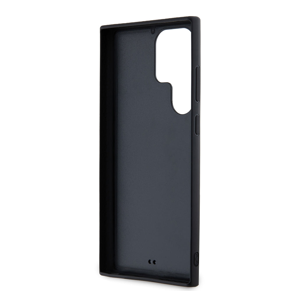 Pouzdro pro Samsung Galaxy S23 Ultra S918, Karl Lagerfeld, 3D Rubber Glitter Logo, Černá