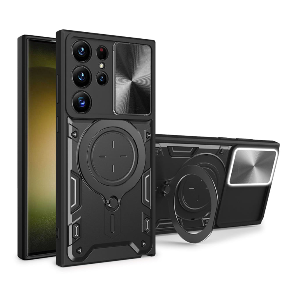 Case for Samsung Galaxy S23 Ultra S918, Techsuit, CamGuard Pro, Black