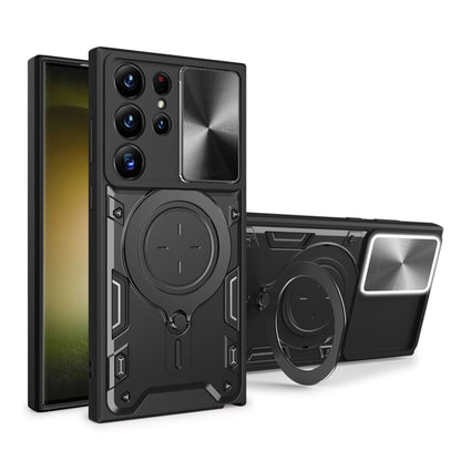 Case for Samsung Galaxy S23 Ultra S918, Techsuit, CamGuard Pro, Black