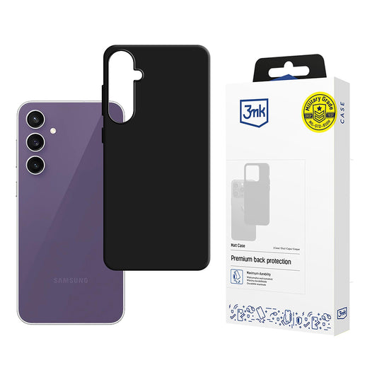 Pouzdro pro Samsung Galaxy S24 FE S721, 3MK, Černá matná