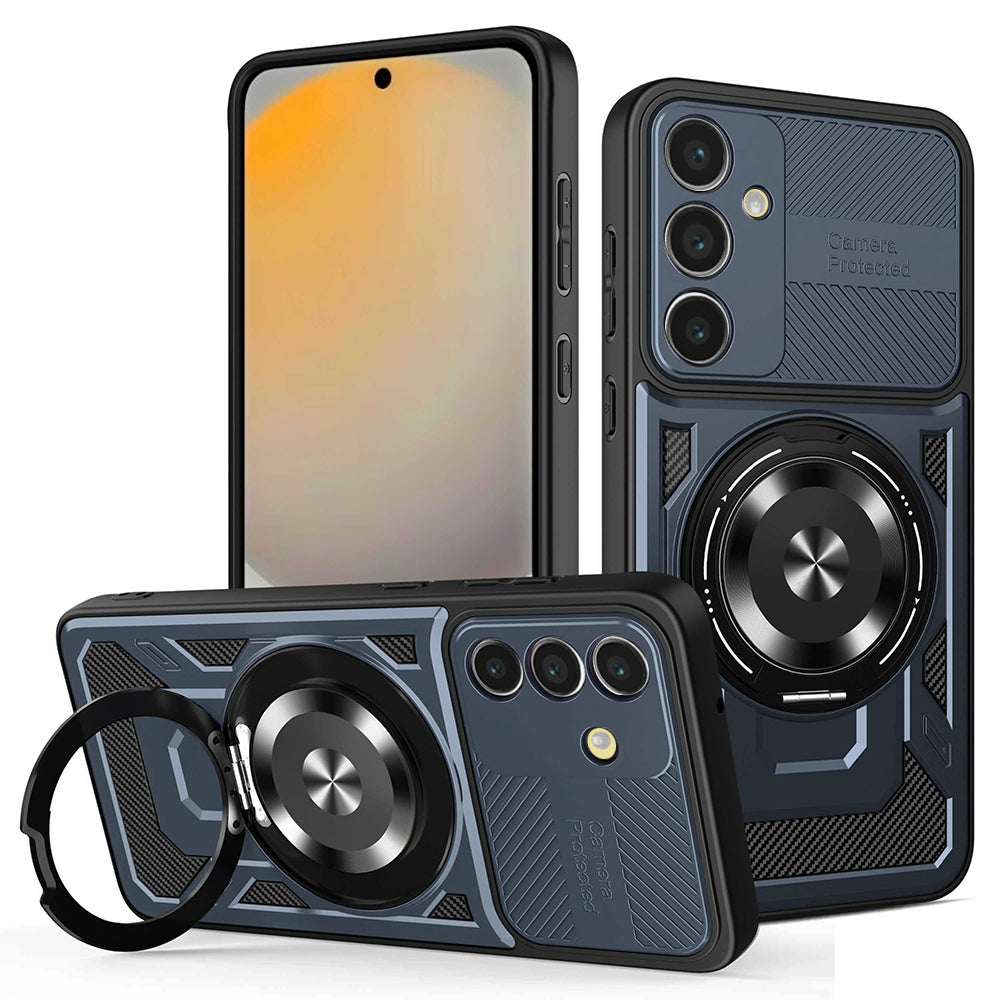 Pouzdro pro Samsung Galaxy S24 FE S721, Techsuit, RuggedCam, Modré
