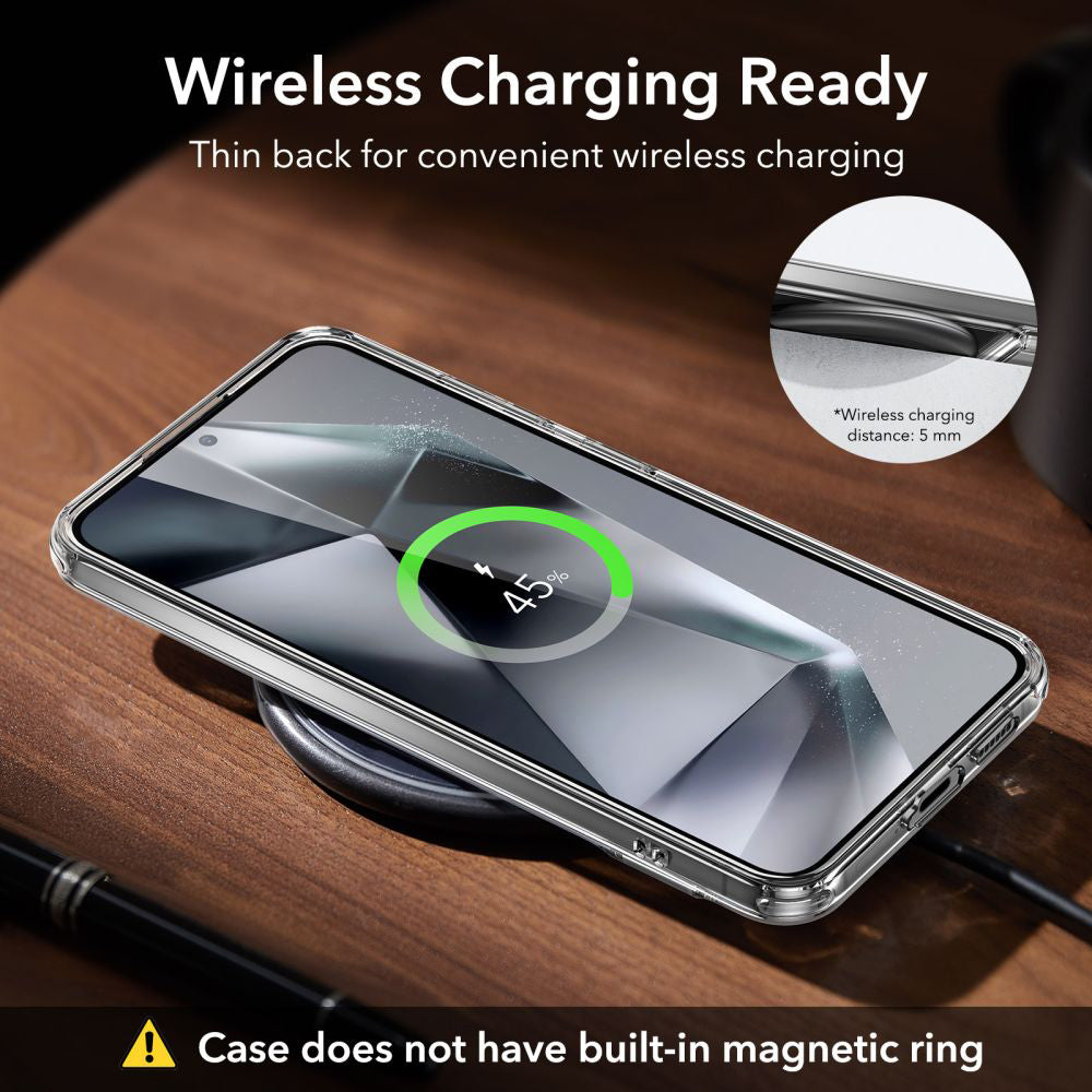 Pouzdro pro Samsung Galaxy S24+ S926, ESR, Air Shield Boost Kickstand, Průhledné