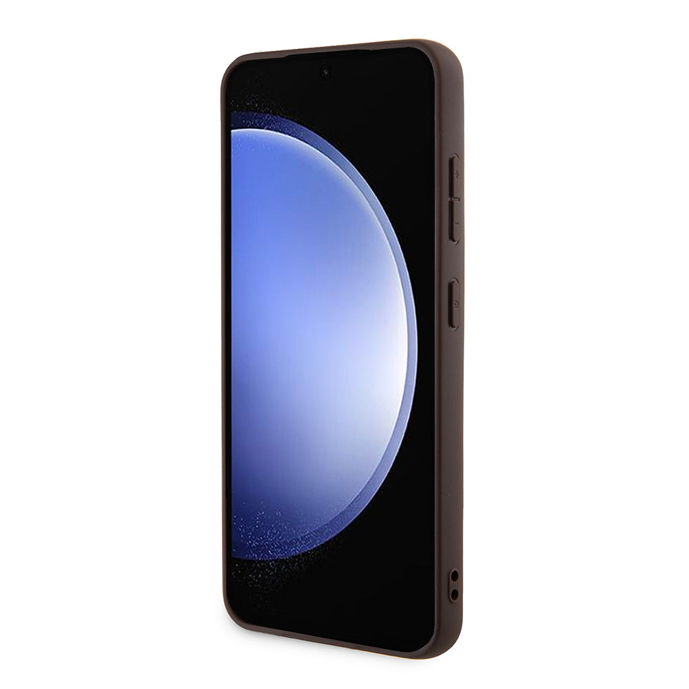 Pouzdro pro Samsung Galaxy S24+ S926, Guess, 4G Stripe, Hnědá