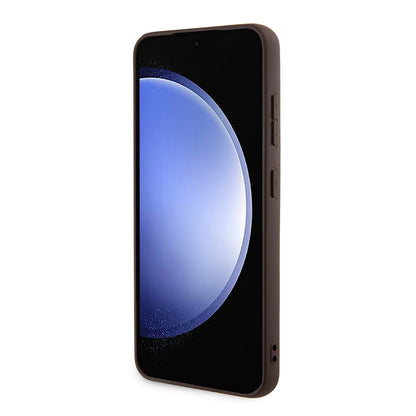 Pouzdro pro Samsung Galaxy S24+ S926, Guess, 4G Stripe, Hnědá