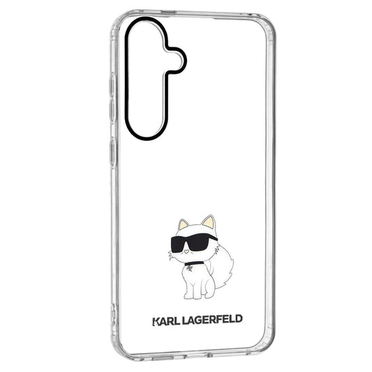 Pouzdro pro Samsung Galaxy S24+ S926, Karl Lagerfeld, IML Luxury Choupette, Průhledné