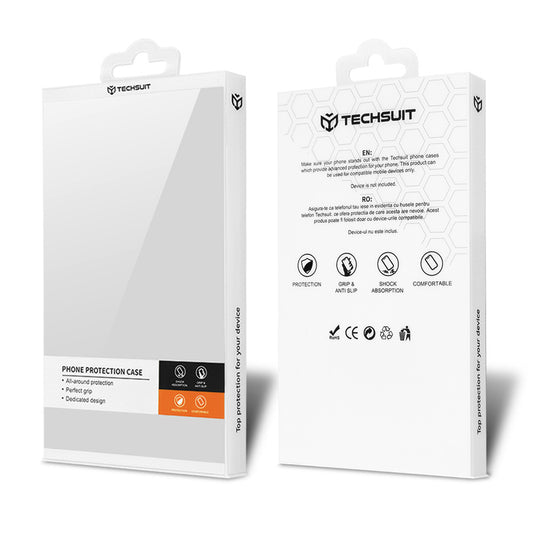 Pouzdro pro Samsung Galaxy S24+ S926, Techsuit, Carbonite FiberShell, červené