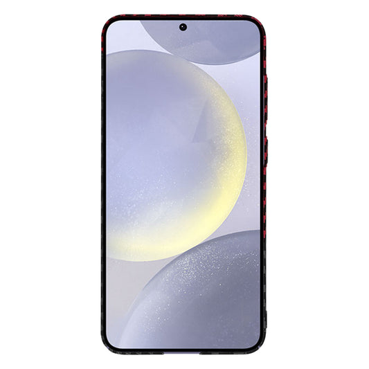 Pouzdro pro Samsung Galaxy S24+ S926, Techsuit, Carbonite FiberShell, Černo-červené