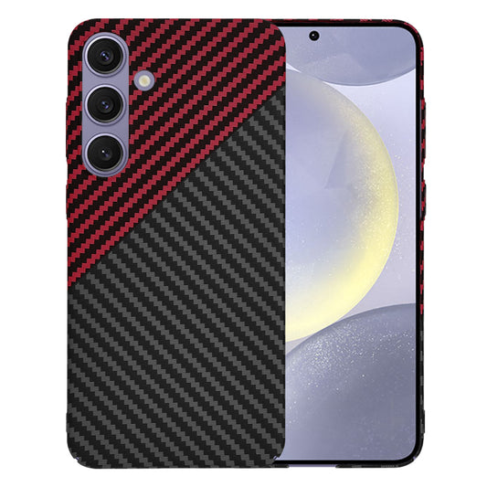 Pouzdro pro Samsung Galaxy S24+ S926, Techsuit, Carbonite FiberShell, Černo-červené