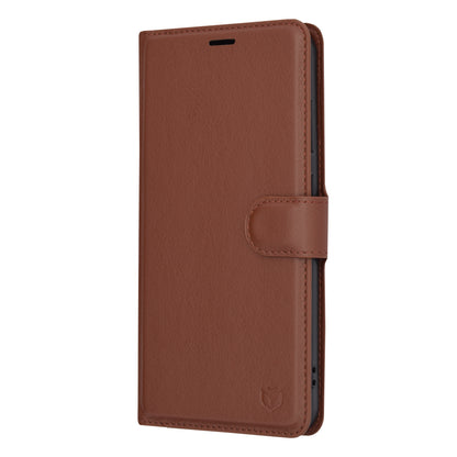 Pouzdro pro Samsung Galaxy S24+ S926, Techsuit, kožené folio, hnědé