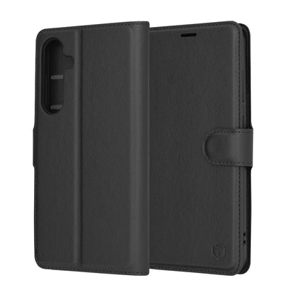 Pouzdro pro Samsung Galaxy S24+ S926, Techsuit, kožené folio, černé