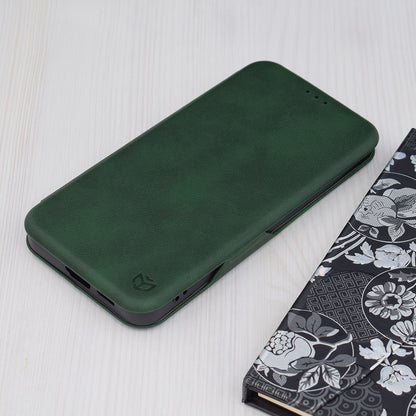 Pouzdro pro Samsung Galaxy S24+ S926, Techsuit, Safe Wallet Plus, Zelené