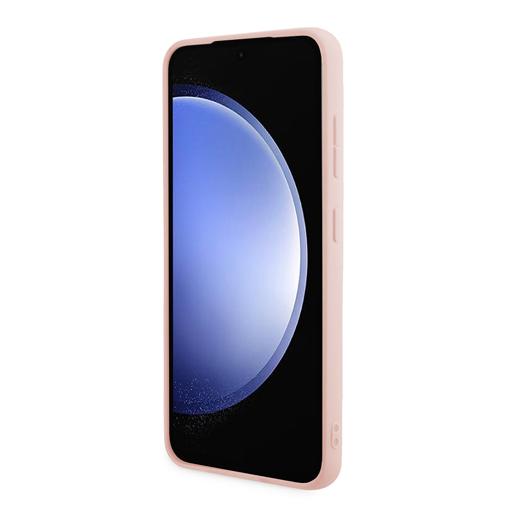 Pouzdro pro Samsung Galaxy S24 S921, Guess, Glitter Script, Růžové