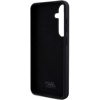 Pouzdro pro Samsung Galaxy S24 S921, Karl Lagerfeld, Silicone Ikonik NFT, černé