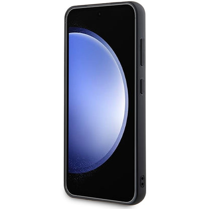 Pouzdro pro Samsung Galaxy S24 S921, Karl Lagerfeld, Rhinestone Metal Plate, Stříbrné