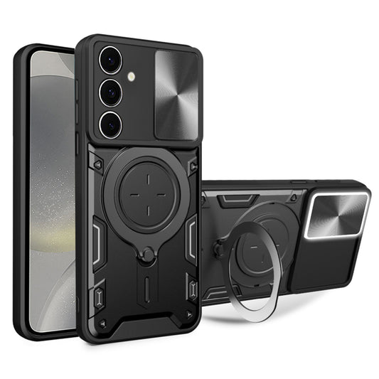 Pouzdro pro Samsung Galaxy S24 S921, Techsuit, CamGuard Pro, Černé