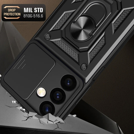 Pouzdro pro Samsung Galaxy S24 S921, Techsuit, CamShield, Černé