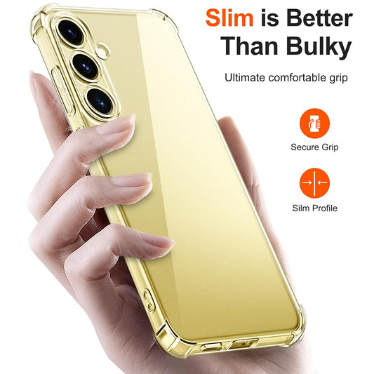 Pouzdro pro Samsung Galaxy S24 S921, Techsuit, Odolné proti nárazům, Průhledné