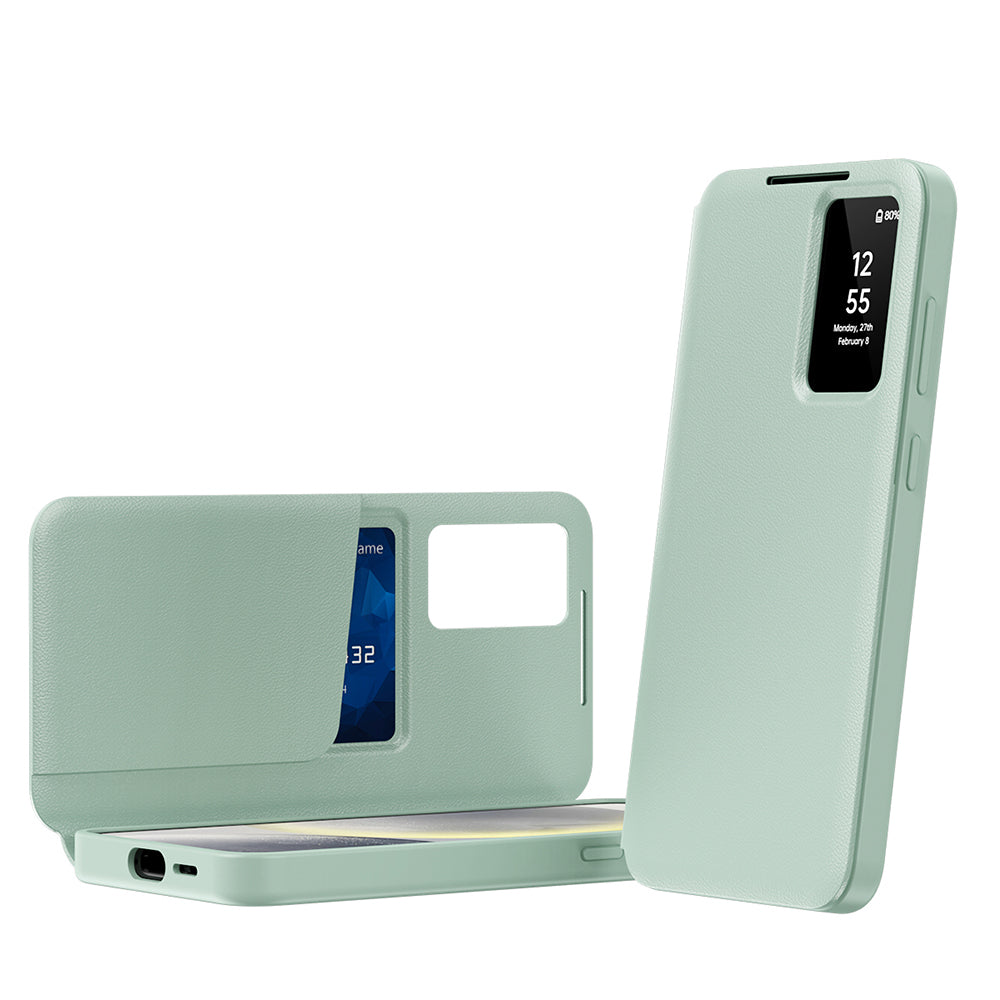 Pouzdro pro Samsung Galaxy S24 S921, Techsuit, SmartView, Zelené