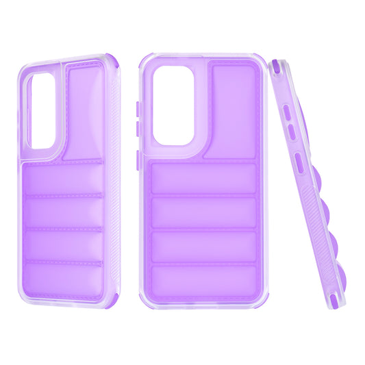 Pouzdro pro Samsung Galaxy S24 S921, Techsuit, Wave Shield, Fialové