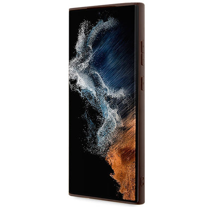 Pouzdro pro Samsung Galaxy S24 Ultra S928, Guess, 4G Big Logo, Hnědá