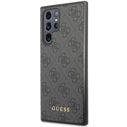 Case for Samsung Galaxy S24 Ultra S928, Guess, 4G Metal Gold Logo, Black