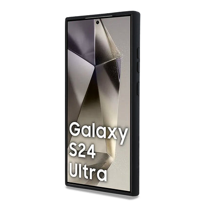 Pouzdro pro Samsung Galaxy S24 Ultra S928, Karl Lagerfeld, Silicone Choupette Metal, Černá