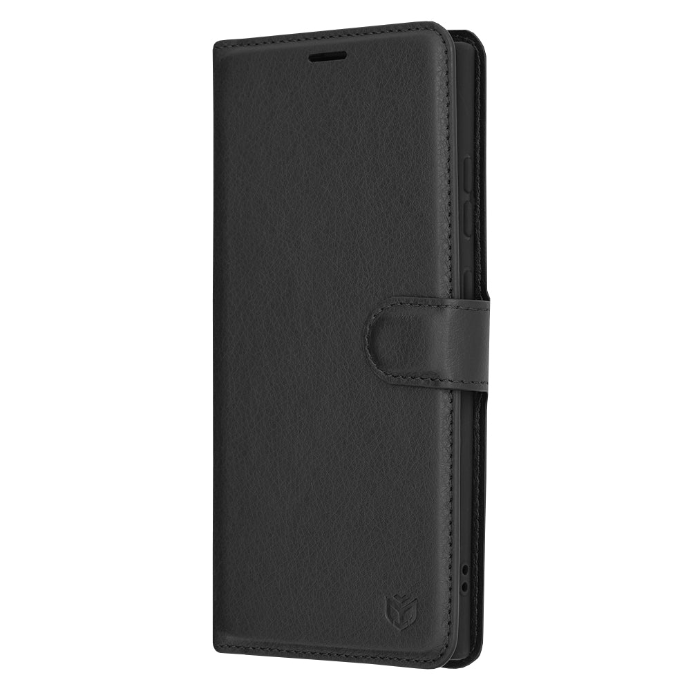 Pouzdro pro Samsung Galaxy S24 Ultra S928, Techsuit, kožené folio, černé