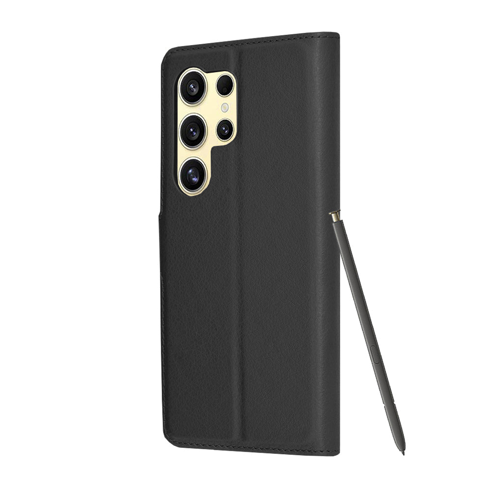 Pouzdro pro Samsung Galaxy S24 Ultra S928, Techsuit, kožené folio, černé