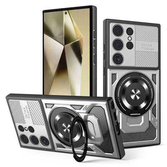 Pouzdro pro Samsung Galaxy S24 Ultra S928, Techsuit, RuggedCam, Šedé