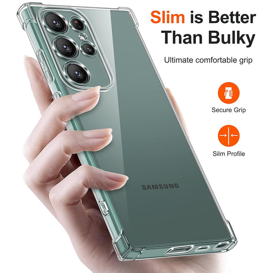 Pouzdro pro Samsung Galaxy S24 Ultra S928, Techsuit, Odolné proti nárazům, Průhledné