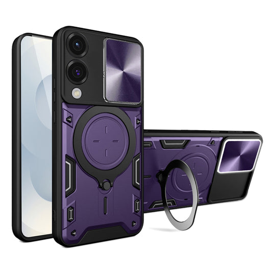 Pouzdro pro Samsung Galaxy S25 Edge S937, Techsuit, CamGuard Pro, Fialové