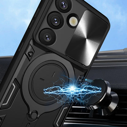 Pouzdro pro Samsung Galaxy S25 Edge S937, Techsuit, CamGuard Pro, Růžovo-zlaté