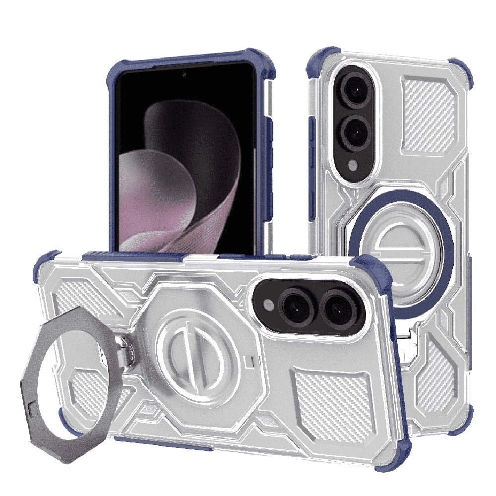 Pouzdro pro Samsung Galaxy S25 Edge S937, Techsuit, Carbon Shield Pro, modré