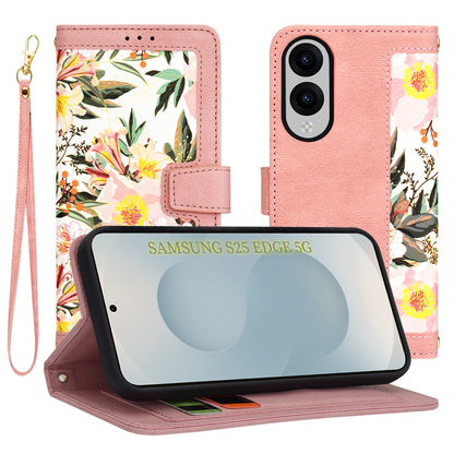 Pouzdro pro Samsung Galaxy S25 Edge S937, Techsuit, FlipCraft, Růžové