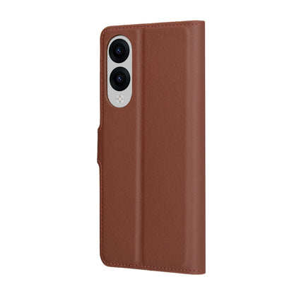 Pouzdro pro Samsung Galaxy S25 Edge S937, Techsuit, kožené folio, hnědé