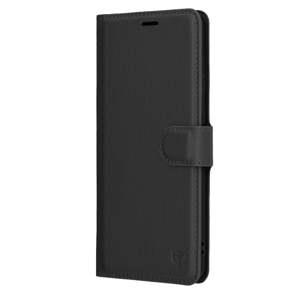Pouzdro pro Samsung Galaxy S25 Edge S937, Techsuit, kožené folio, černé